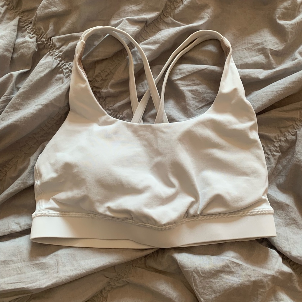white lululemon energy bra